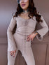 2in1 LUX set "SAVAGE ROSE" - beige
